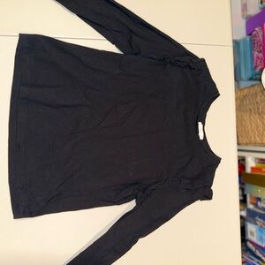 Mango Classic Black Crew Neck Top